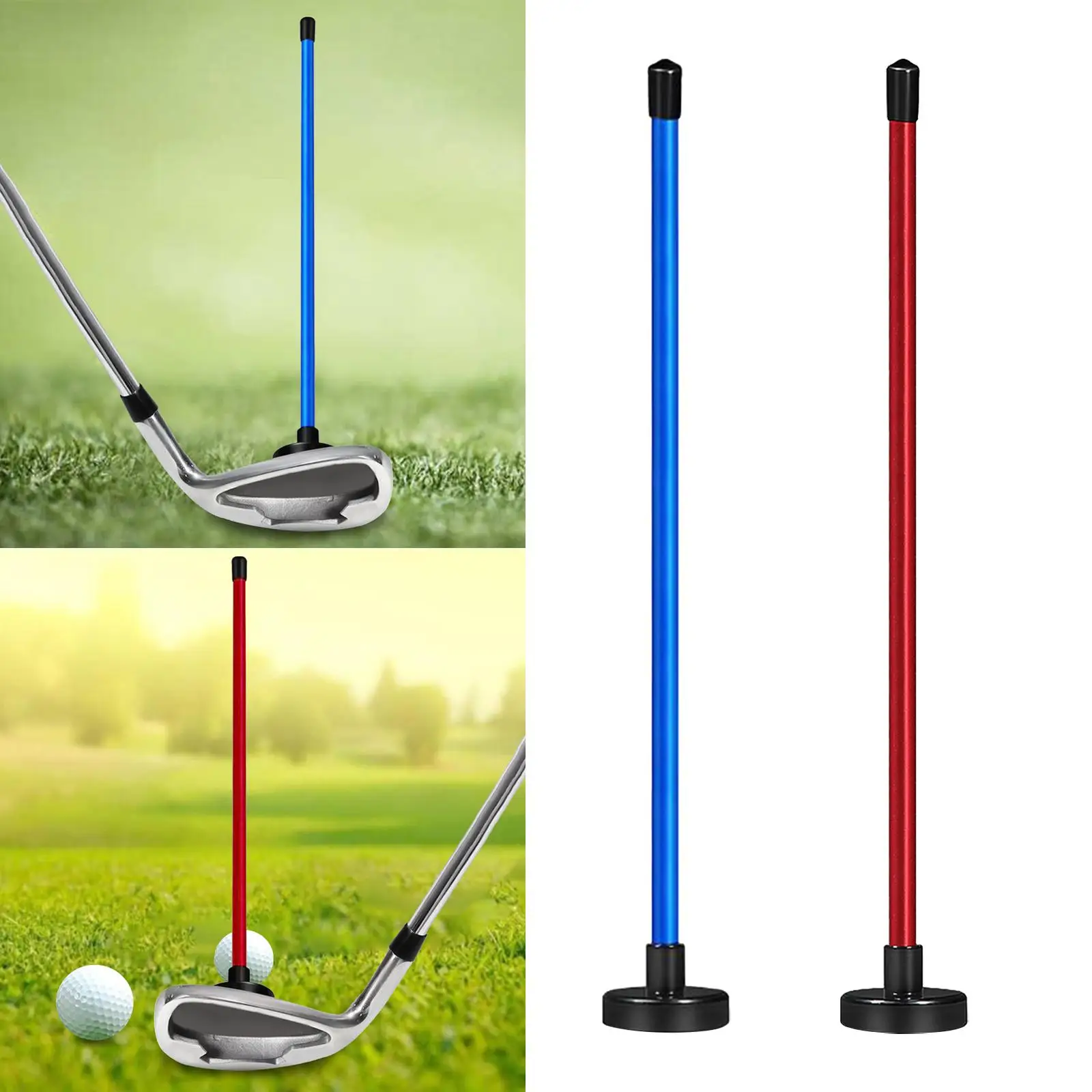 Golf Alignment Stick Training Rod Aluminum Swing Path Corrector Accessory for Golfer Practice Equipment
