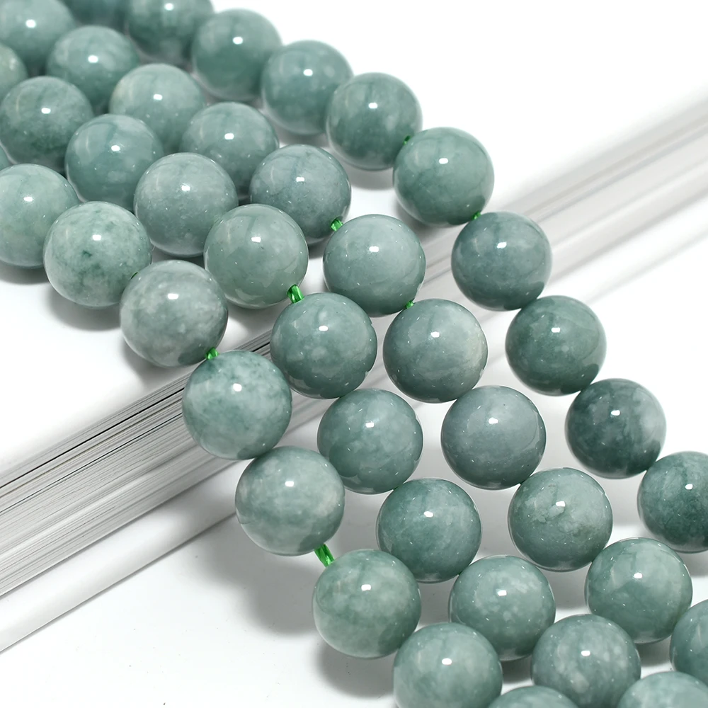 Natural Burma Jade / Jadeite Loose Round Beads 8.5mm