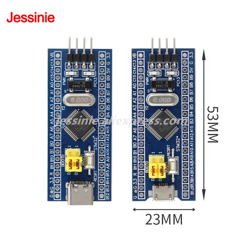 STM32F103C6T6 STM32F103C8T6 APM32F103C8T6 CH32F103C8T6 CH32V103C8T6 GD32F103C8T6 for Arduino Micro/Type-C Development Board