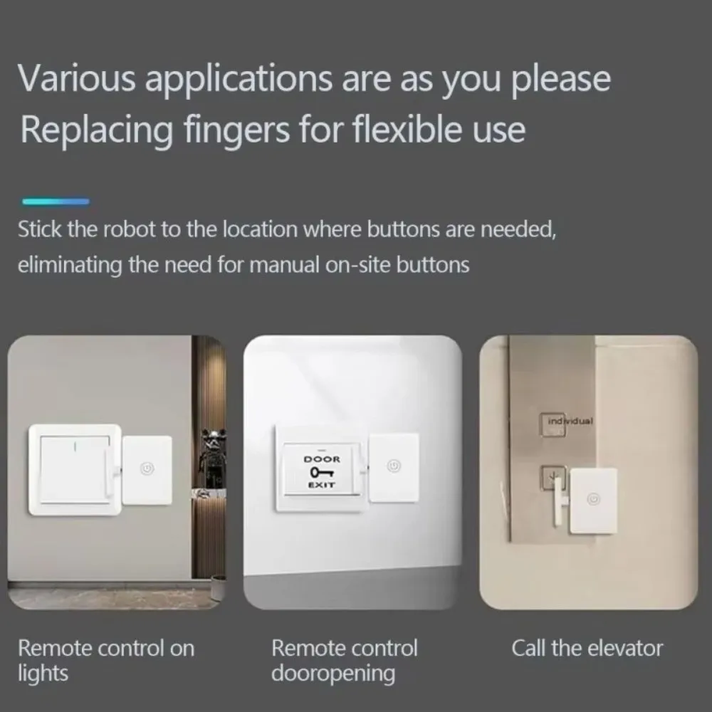 

Беспроводной выключатель света с дистанционным управлением, автоматический интеллектуальный нажиматель кнопок, перезаряжаемый через USB, пульт дистанционного управления