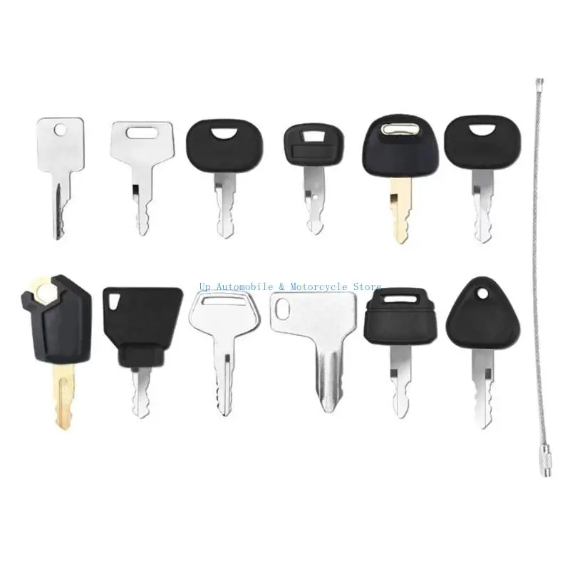 

270E 12Pcs Engine Start Switch Key Heavy Equipment Construction Ignition Key