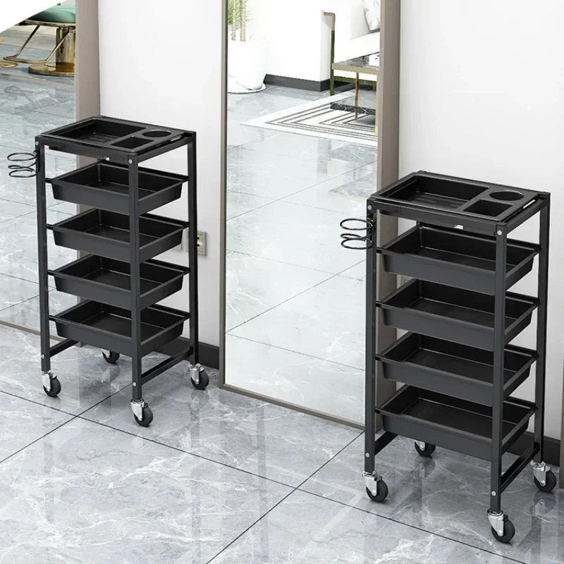 Hairdresser Beauty Salon Trolley Rolling Cosmetic Barber Spa Cart Tattoo Salon Utility Beauty Furniture