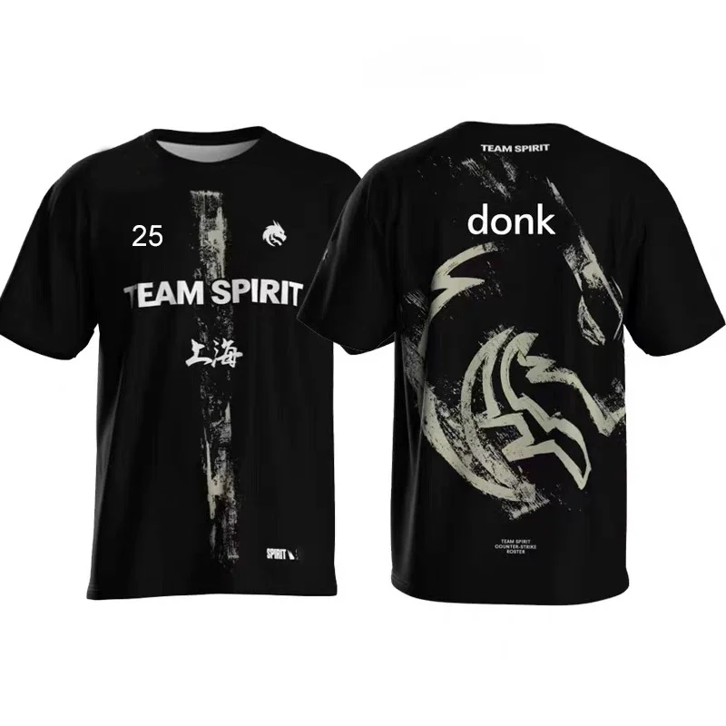 روح نادي جيرسي 2025 جديد CS2 Esports CSGO فريق تي شيرت موضة اللاعبين المهنيين التدريب موحدة المتضخم ألعاب المشجعين #6