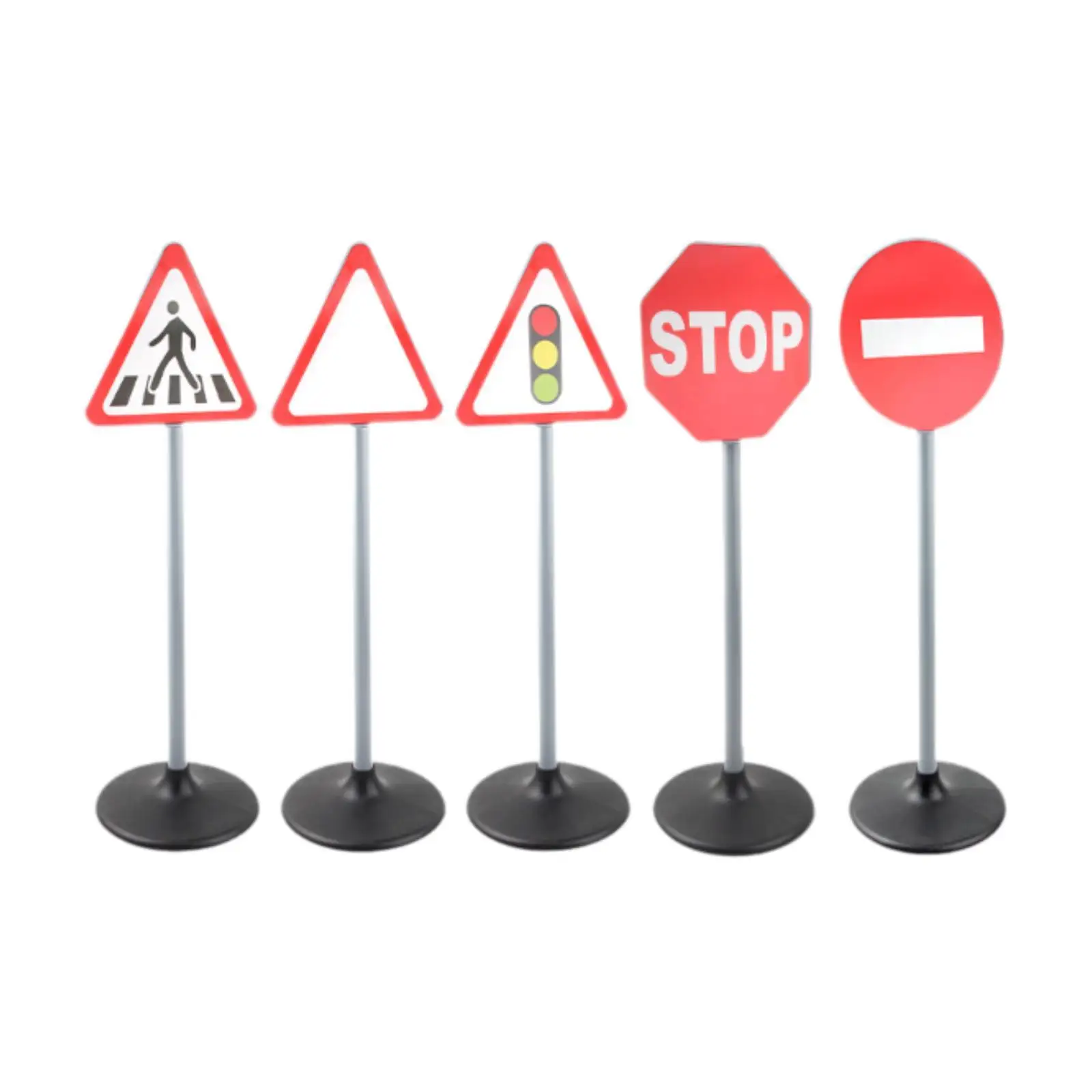 

Traffic Signs Sturdy Educational Learning Gift Road Signs Early Educational Outdoor Play Equipment for Playground Home Playhouse