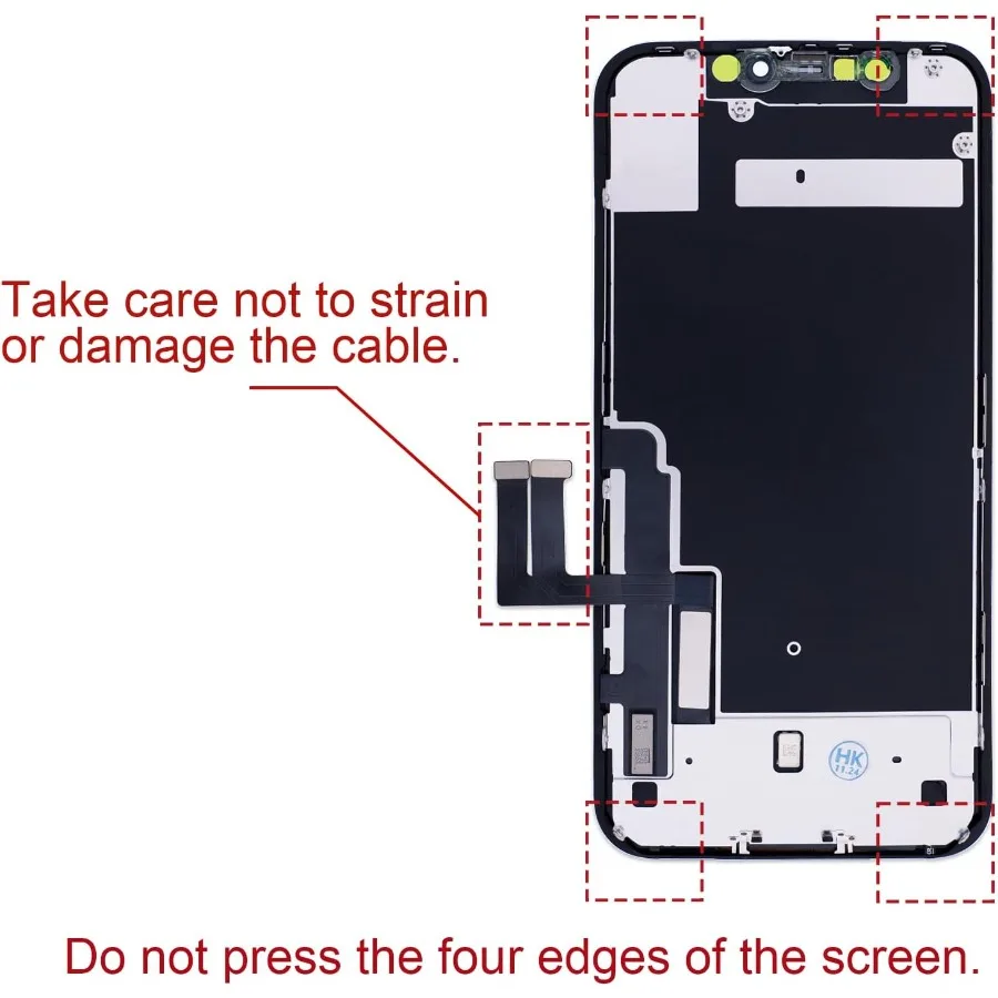 Per iPhone XR Kit di sostituzione dello schermo Display LCD da 6,1 pollici Assemblaggio digitalizzatore touch 3D con strumenti di riparazione e modalità adesivo del telaio