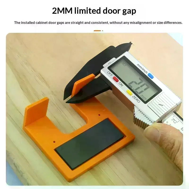 1Pcs Cabinet Hinge Installation Jig Magnetic Design 2mm Precise Position Drill Guide Tool For Cabinet Door Mount Hardware DIY
