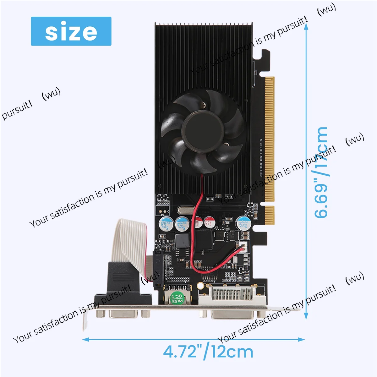 Suitable for B44CGT210 1GB DDR2 64-bit graphics card PCIE 2.0 GPU Support HDMI, DVI, VGA desktop graphics card