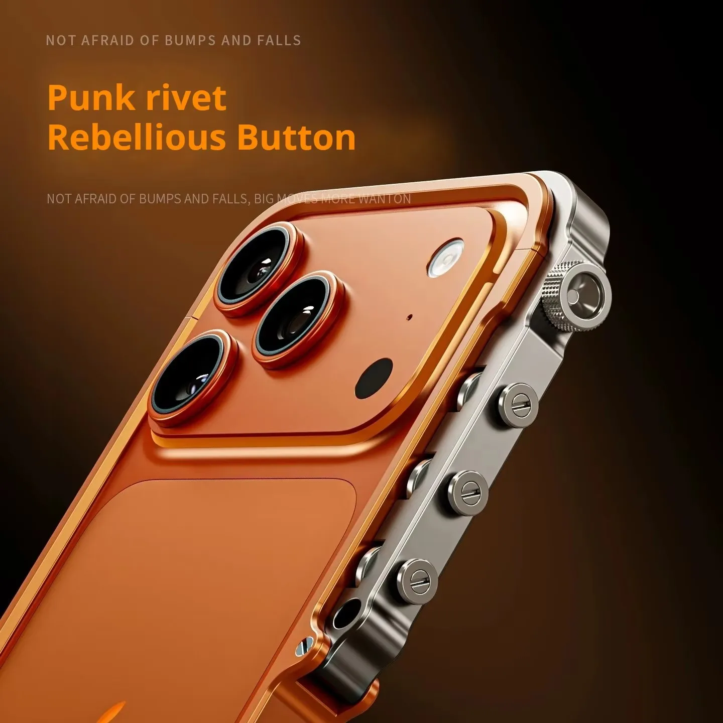 Metal Aluminum Alloy Frame Case For iPhone 17 Air 14 15 16 13 Pro Max Plus Cyberpunk Punk Heat Dissipation Shockproof Bumper