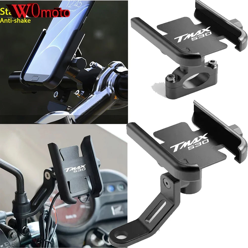 

For Yamaha TMAX 530 T-Max 530 TMax-530 2017- 2020 Accessories Motorcycle Handlebar Mobile Phone Holder GPS Stand Bracket