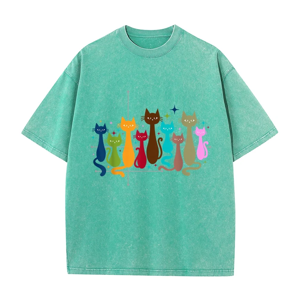 Classic Art Kitten Lover Vintage Artwork Cute Cat T-Shirt ماركات Cotton Casual T Shirt Men Print Pet Owner Short Sleeve Tee