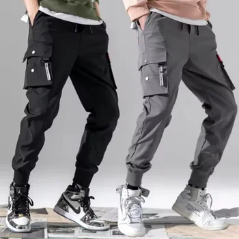 Men Cargo Tactical Pants Work Combat Multi-pockets Casual Training Trousers Overalls Clothing Joggers Hiking Male Cargo Pant 2