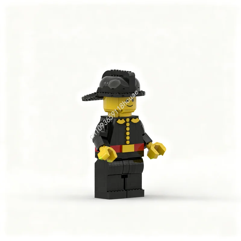 

681 деталей MOC City Fire: Классическая модель пожарного из серии Fire Scaled, белые строительные блоки, архитектурные игрушки, рождественский подарок, развивающий конструктор