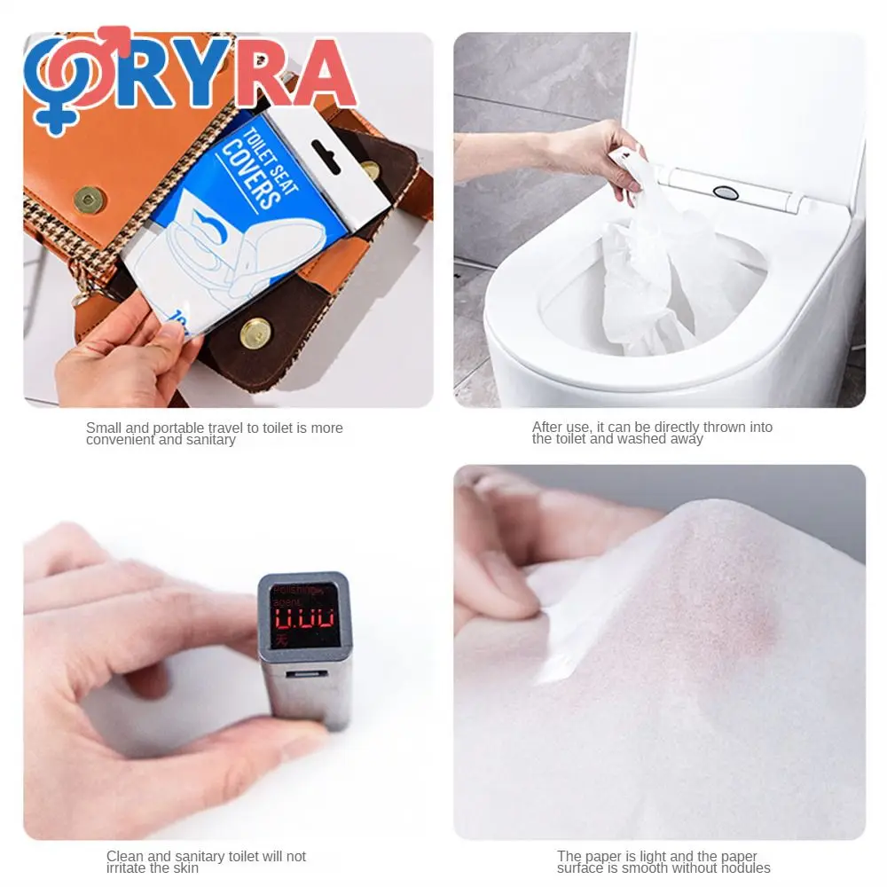 Disposable Toilet Mat 10 Pieces Are More Convenient To Carry Can Be Directly Thrown Into The Toilet For Flushing Soluble Water