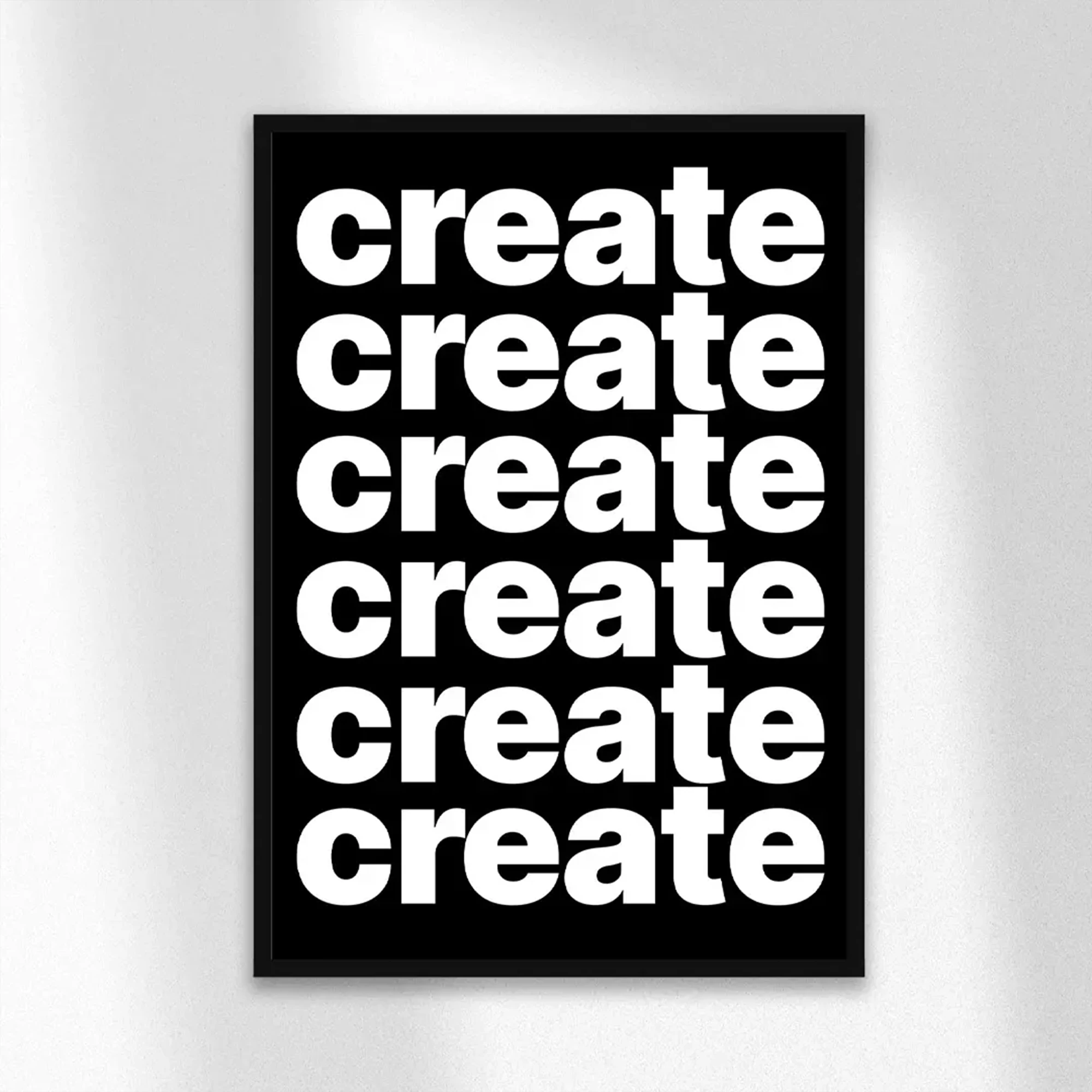 Modern Minimal Black & White Creat Quotes Wall Art Print Canvas Painting Poster Picture For Living Room,Bedroom Home Decor