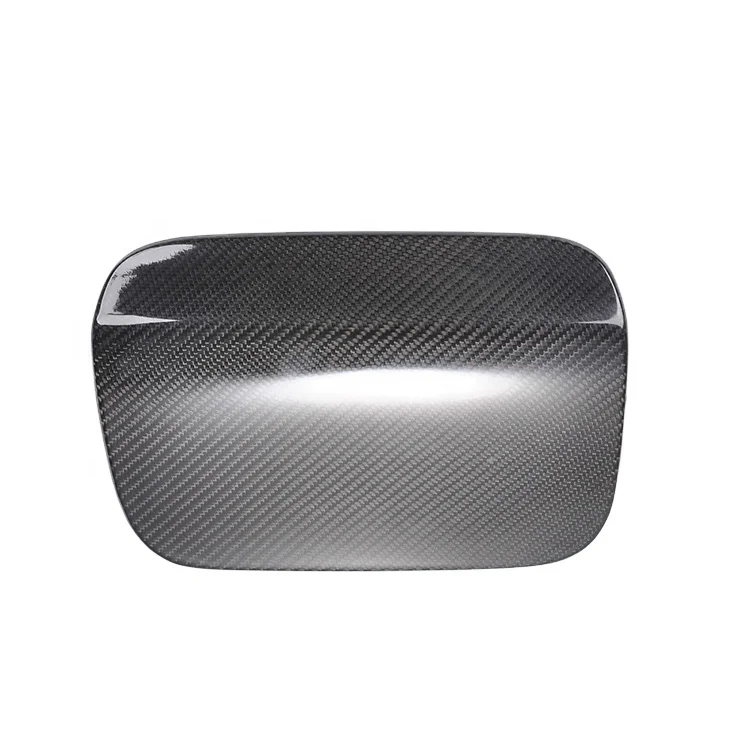 

Dry Carbon Fiber Fuel & Oil Tank Cover 2012-2016 F10 Car Exterior Trims Sticker Glossy Protective Cover For Cars