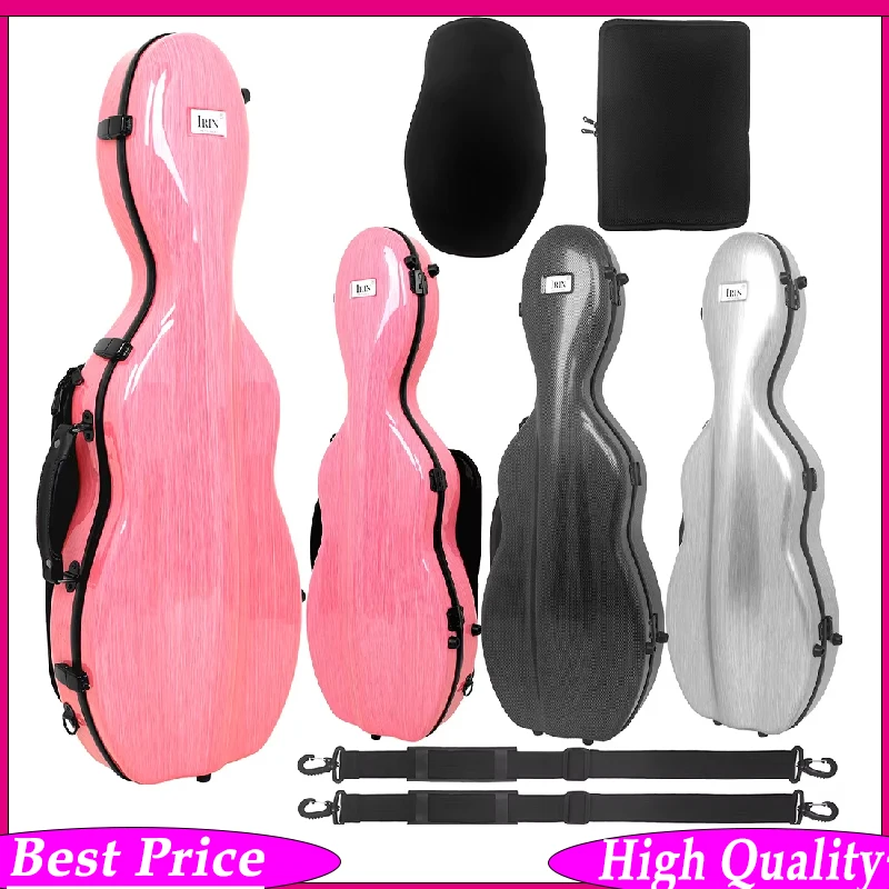 4/4 Violin Case Composite Carbon Fiber Construction with Music Pocket Durable Water-Resistant Violin Box  Maximum Protection