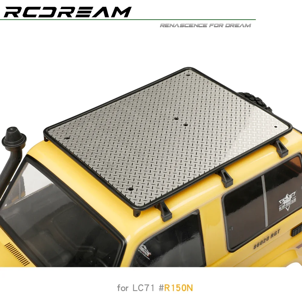 RCDream 1/10 Base Mount Sheet Metal Chequered Plate for RGT EX86020 LC71 Roof Rack #R150N