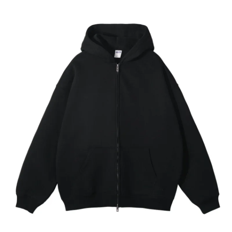 Podzimní zimní teplá dlouhá šedá bomber bunda s kapucí s dlouhým rukávem a velkou kapsou na zip, bunda pro ženy, ležérní svrchní oblečení, kabát - náhled 6