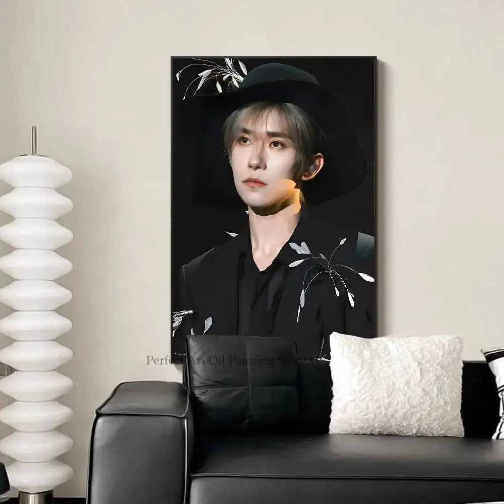 المغني الممثل جاكسون يي المشارك ورقة طباعة غرفة المعيشة المنزلي غرفة نوم مدخل بار مطعم مقهى الفن اللوحة الديكور