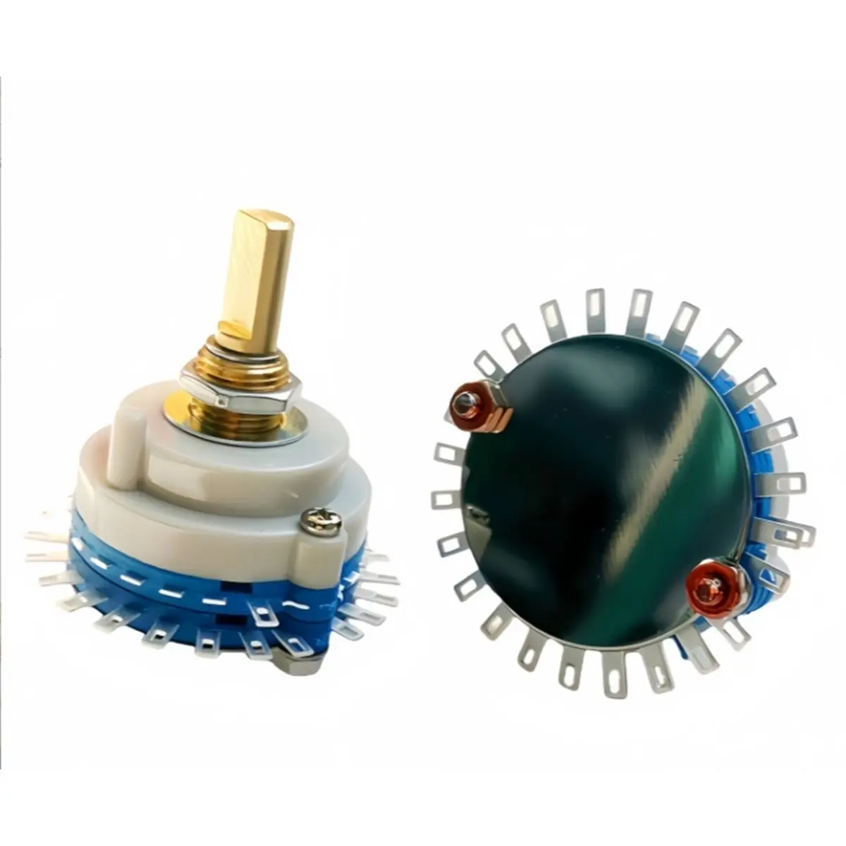 【MUST-HAVE LIST】 Sealed Rotary Waveband Switch 360° Rotary Switch 1X24 1-Layer 24-Gear Double-Row Common Pin 1PC