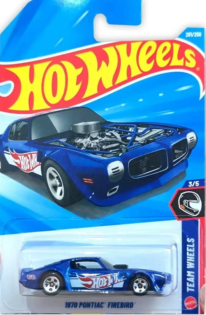 Coche Original Hot Wheels 26K, PONTIAC FIREBIRD 1970, juguetes a escala 1/64, colección de modelos TEAM WHEELS, regalo de cumpleaños