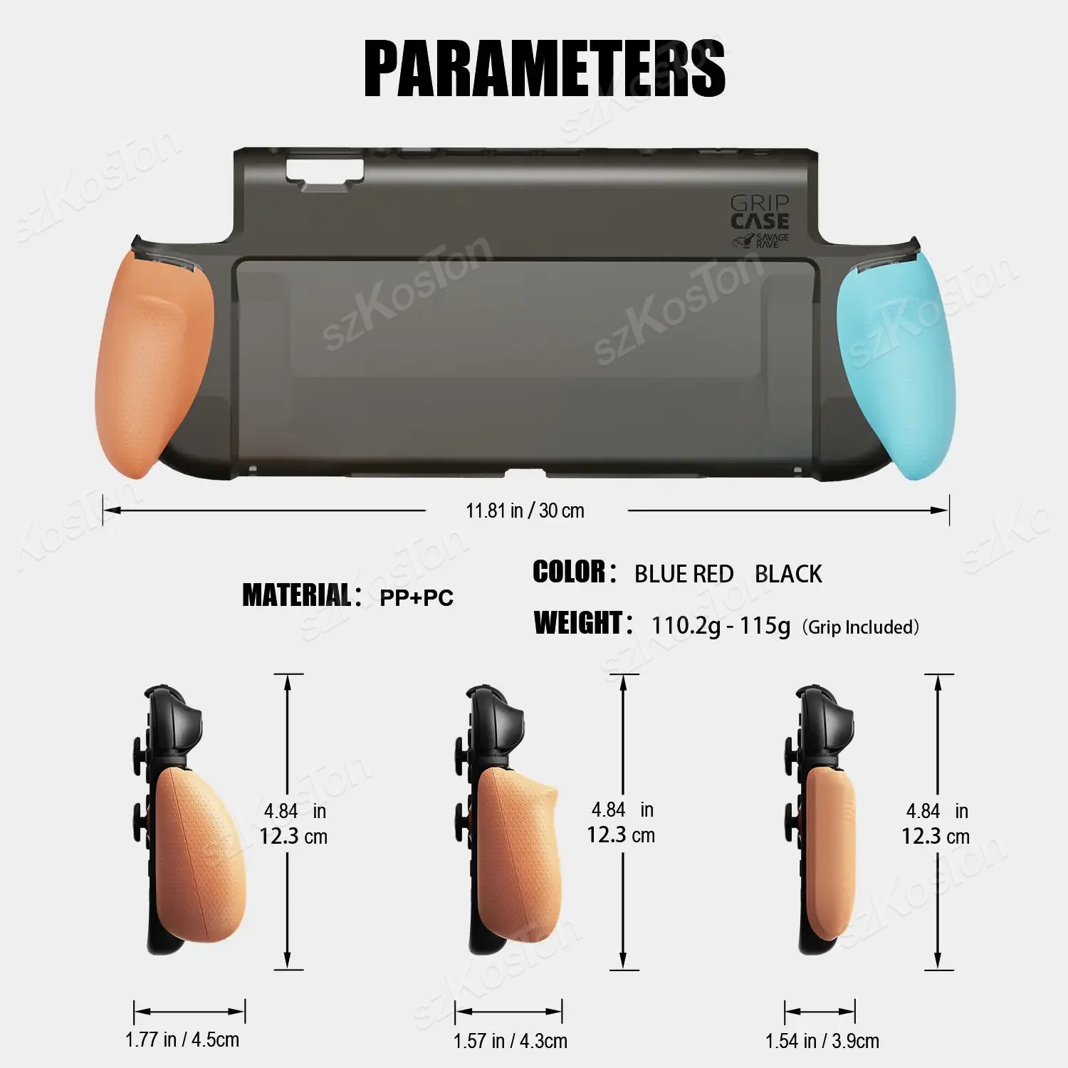 Savage Raven GripCase for Switch 2 ゲームコンソール ドッキング可能なソフト保護ケース 人間工学に基づいたグリップ Switch 2 アクセサリー用