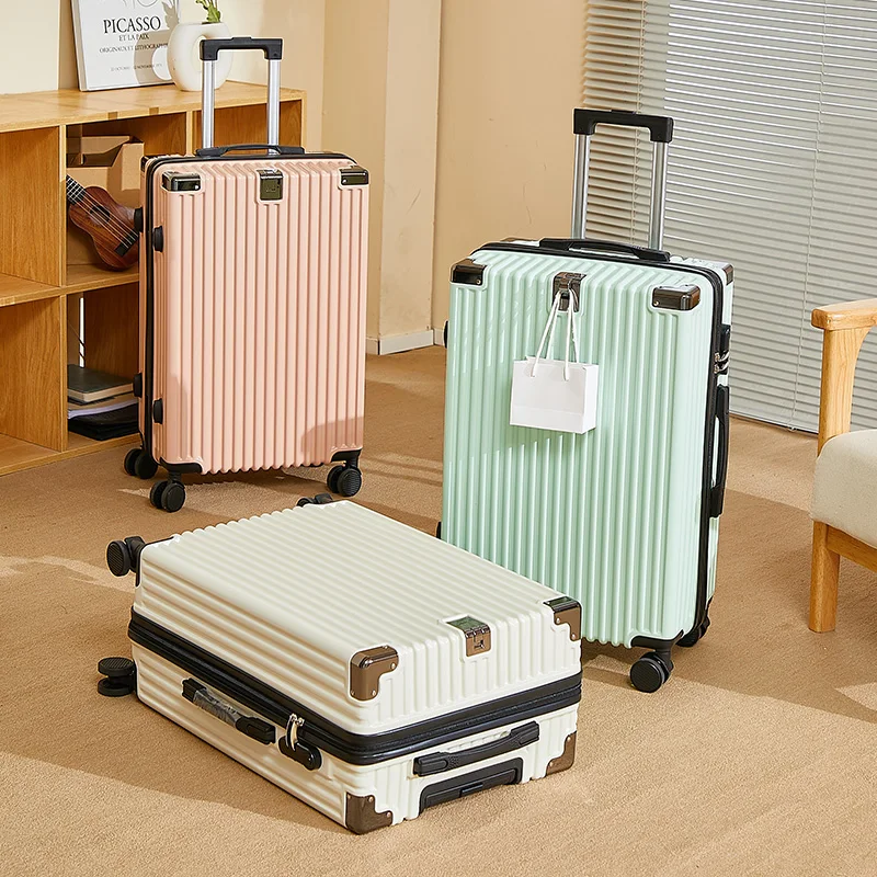 new-2026-women's-luggage-carry-on-suitcase-high-aesthetic-value-large-capacity-travel-password-lock-abs-material-20-inches