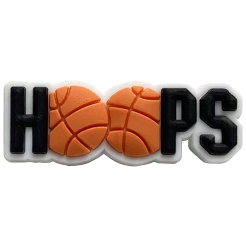 Basketball PVC Schuhschnalle Herz Krone Designer Schuhe Charms Zubehör Clogs Dekorationen Clips Unisex Geschenkbevorzugung – Detail 17