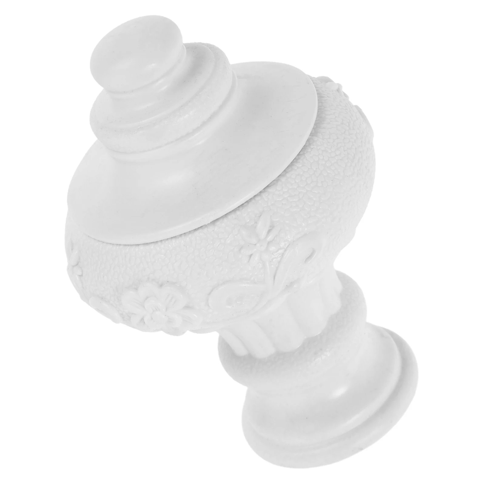 

Roman Pole Decorative Finials Modern Simple Design No Tools Needed For Home Hotel Curtain Rod Decoration End Caps