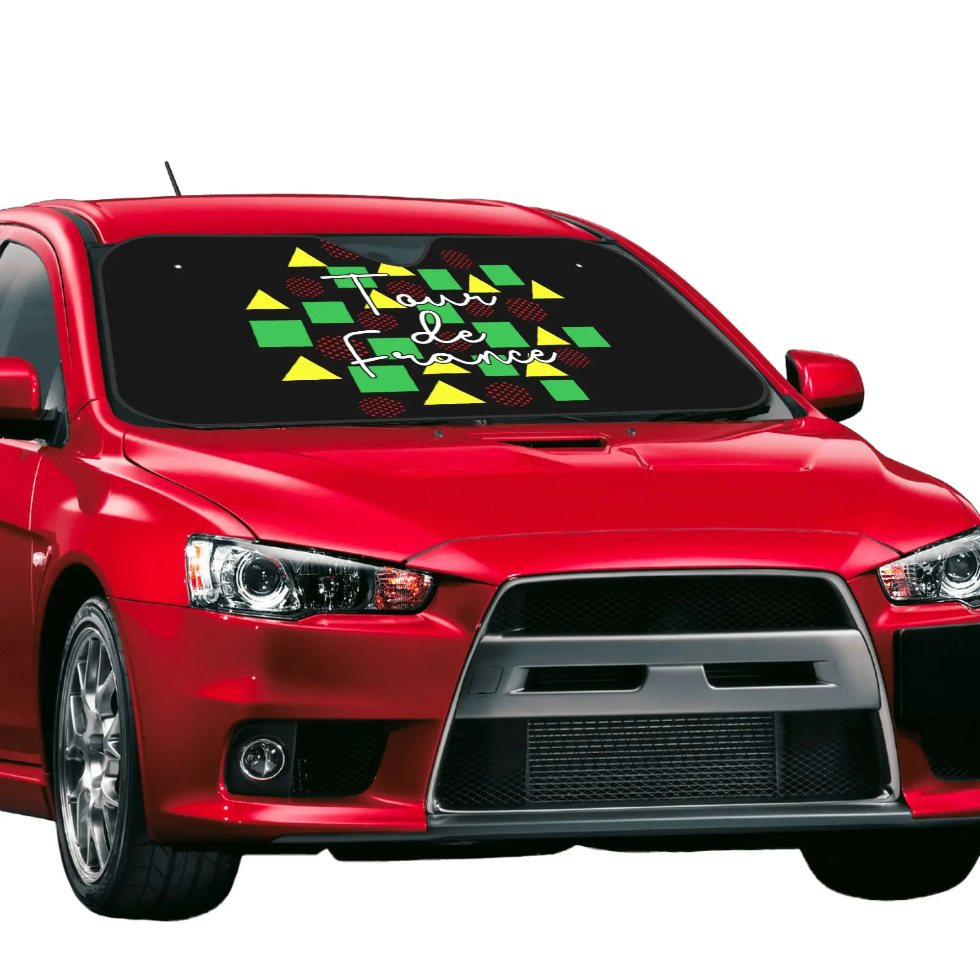 Tour De France Cycling Race Car Front Windshield Sun Visor Heat Insulation  UV Protection Portable Aluminum Foil Auto Visor