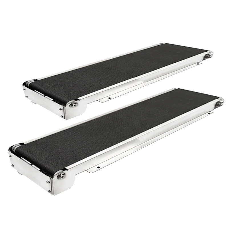 Mini Conveyor Belt 460mm Stainless Steel Frame PU Belt 24V Vending Machine Automatic Track Cargo Lane Channel No Power