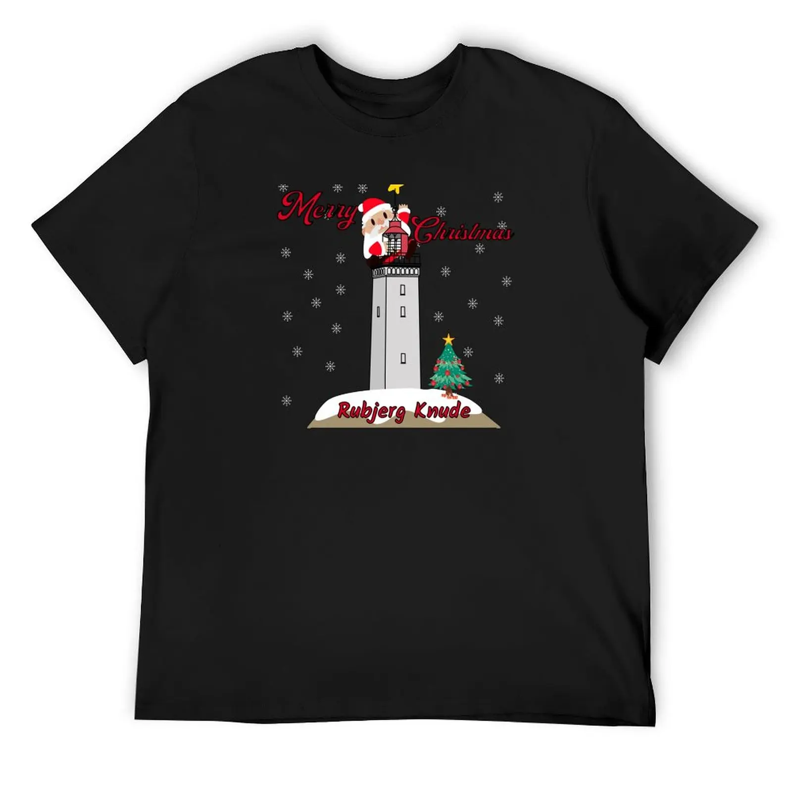 

Rubjerg Knude Christmas edition T-Shirt anime clothes Short sleeve tee blue archive funny costumes mens graphic t-shirts hip hop