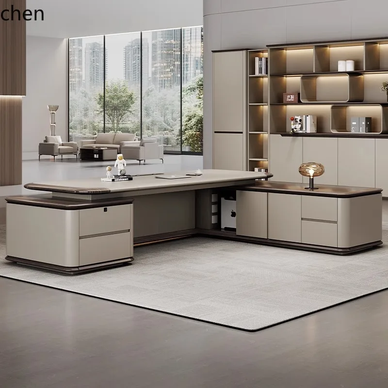 CZ Executive Desk Simple Modern High-end Furniture Leader Office Desk and Chair Set
