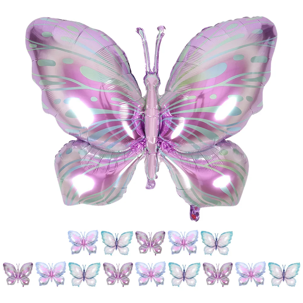 

15Pcs Big Butterfly Foil Balloons Whimsical Touch for Girls Birthday Baby Shower Decor Birthday Balloons Giant Butterfly Balloon