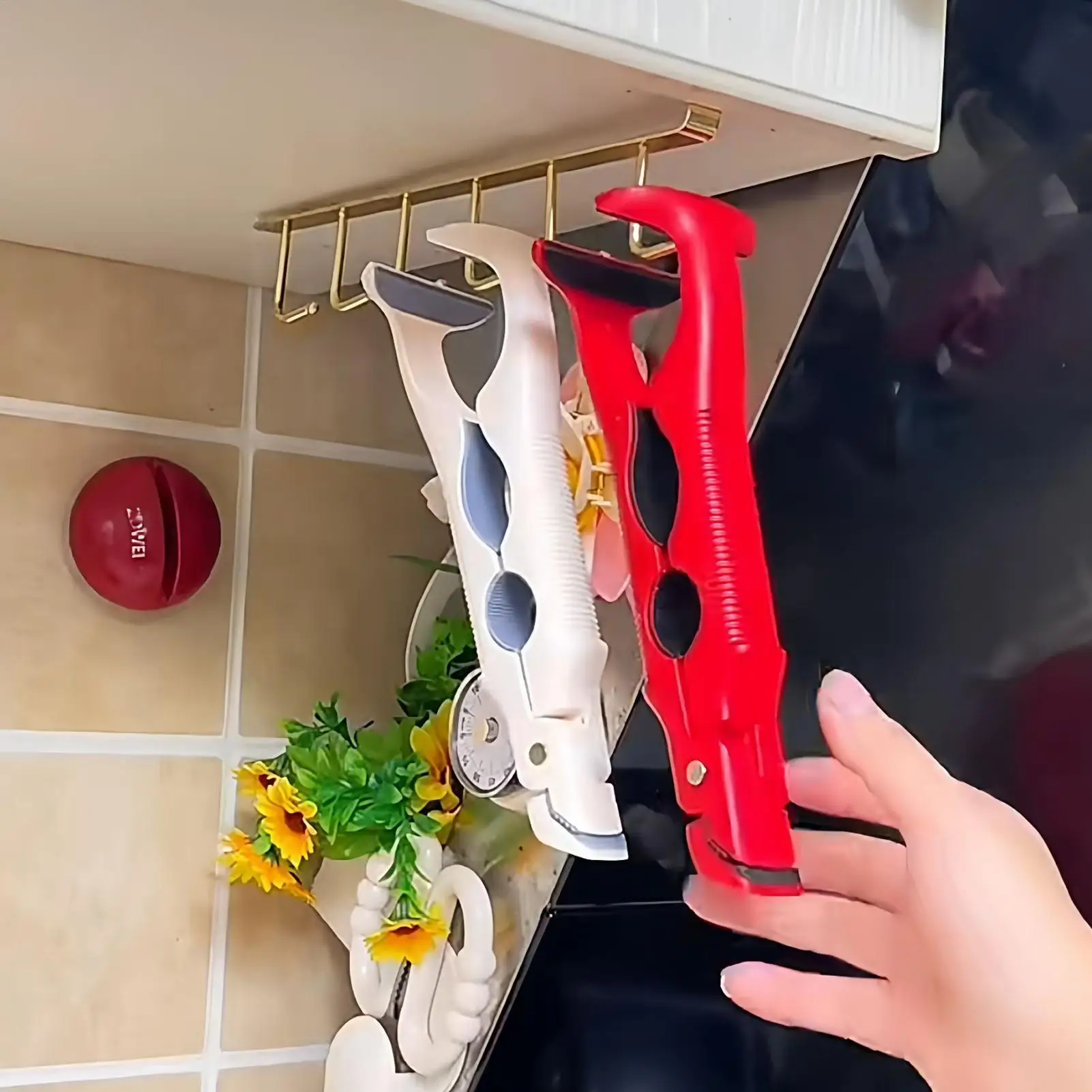 ที่คีบชามกันความร้อนอเนกประสงค์ ที่จับจานชามร้อน สำหรับเตาไมโครเวฟ เตาครัว และเตาย่าง