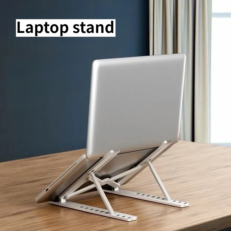 Flat Ten-level Laptop Computer Stand - Foldable and Portable Laptop Height Enhancer for Cross-border Trade N3 Large Size