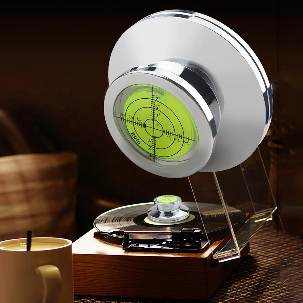 Vinyl Turntable Clamp Aluminum Alloy Phono LP Disc Stabilizer Turntable Disc Record Stabilizer Clamp for Vinyl LP Record Player