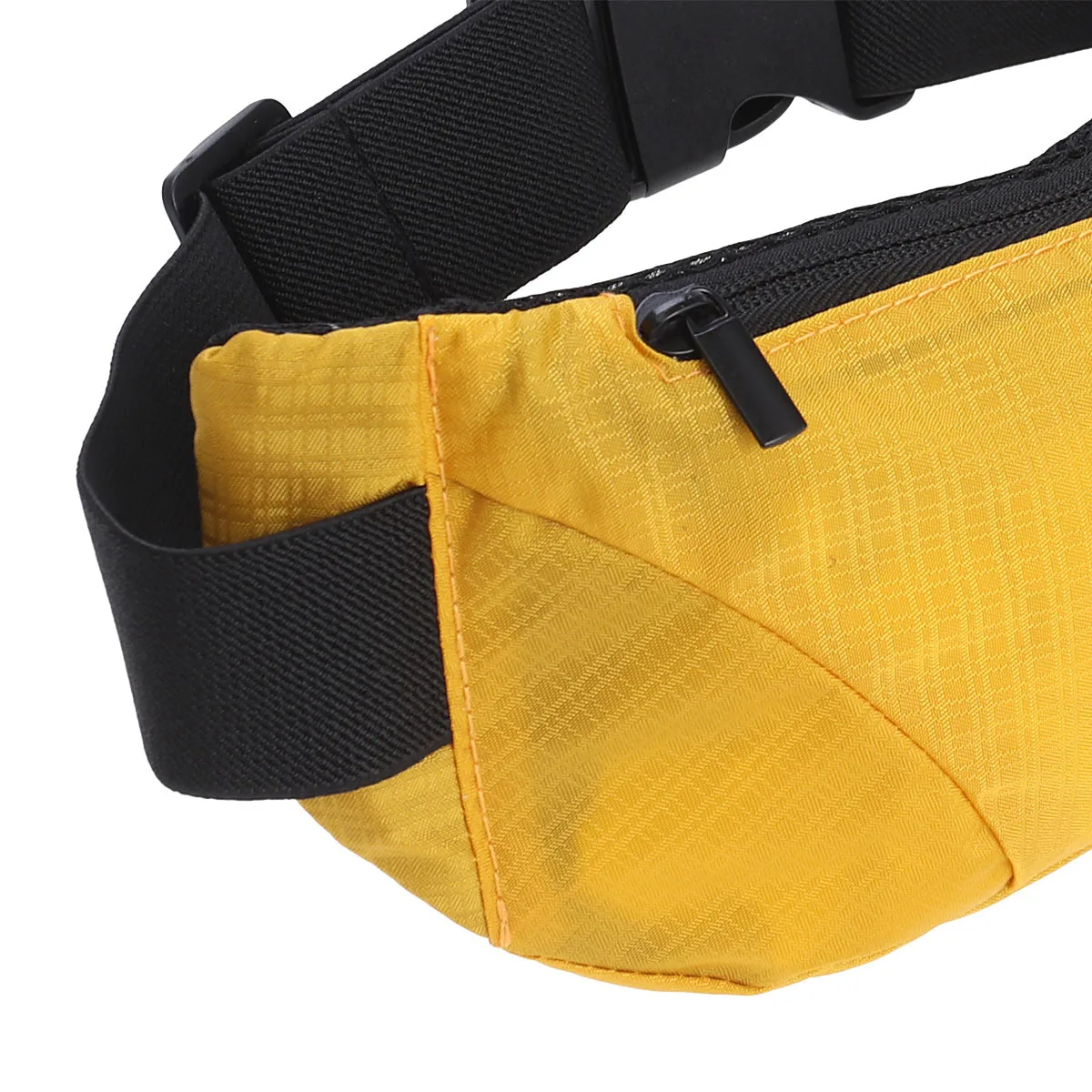 Running Waist Bag Lightweight High-Capacity Yellow Waterproof Outdoor Waist Pouch for Travel Hiking Biking Dog Walking