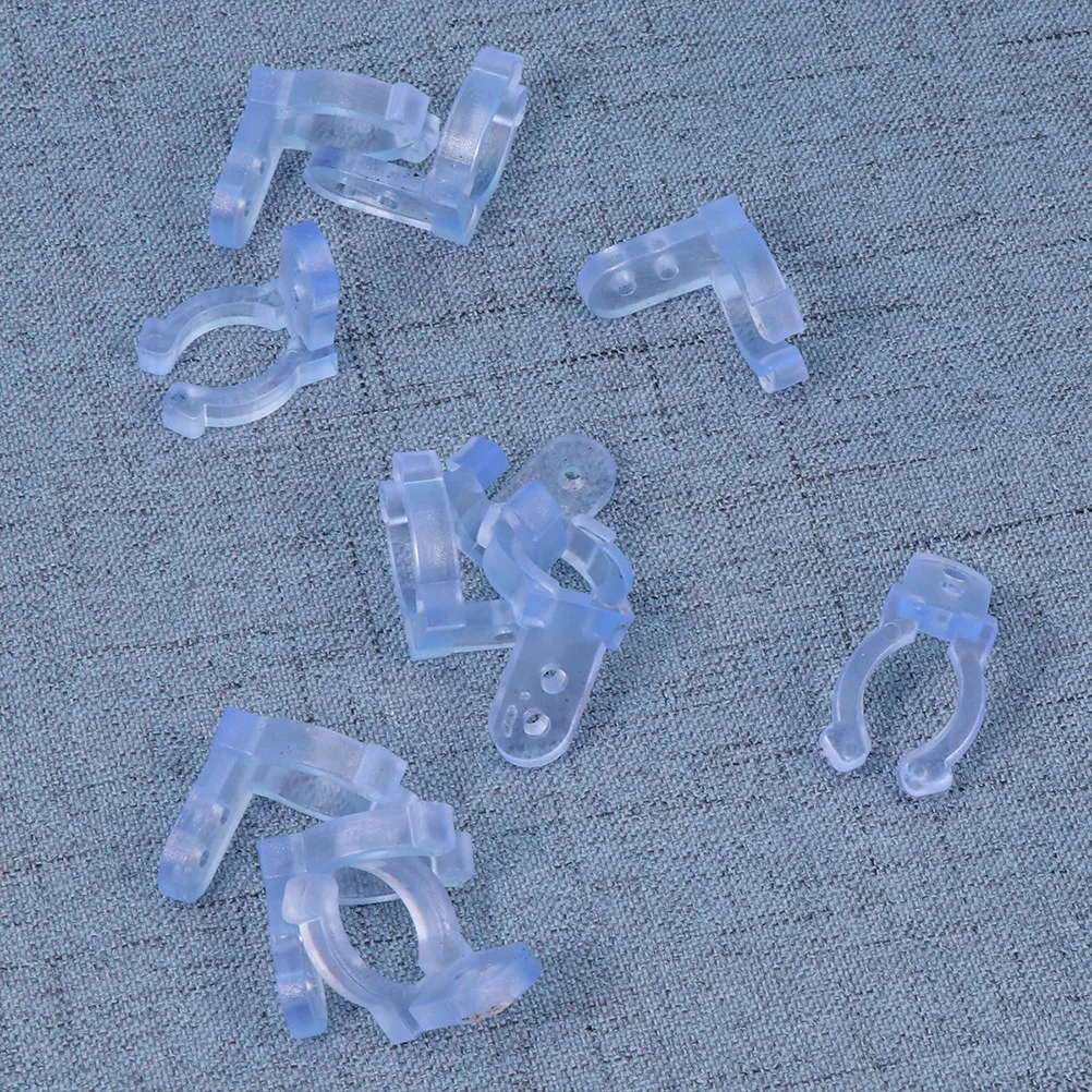 20Pcs LED Light Strip Clips Strong Reusable Fixing Buckles for Strip Lights Cables Wires Electrical Cord Sorting Home Kitchen