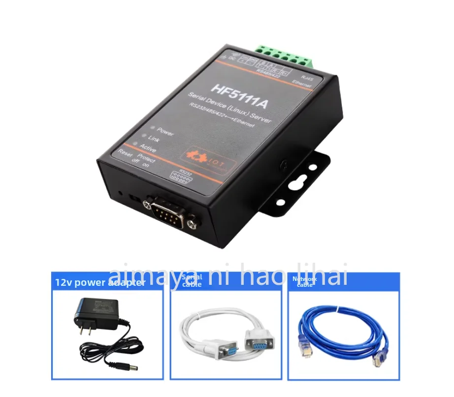 HF5111A Industrial Modbus Serial RS232 RS485 RS422 to Ethernet Converter Device Modbus 2M Flash Cortex-M3 Connector