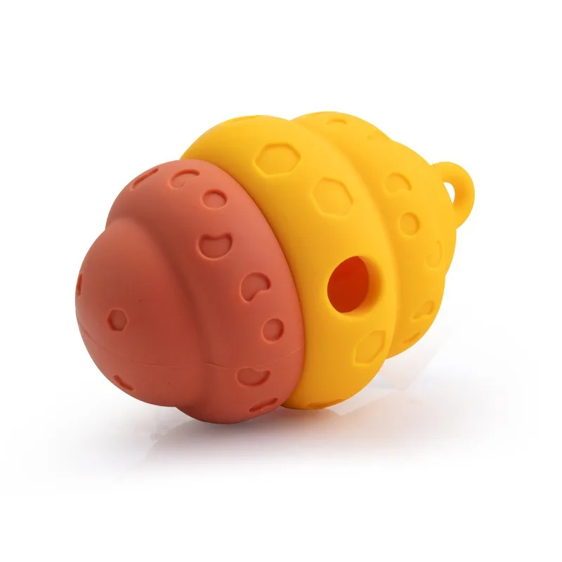 

Dog Treat Dispensing Interactive Puzzle Toy Slow Feeder Chew Resistant Boredom Relief Silicone Beehive Shape Easy Clean For Dogs