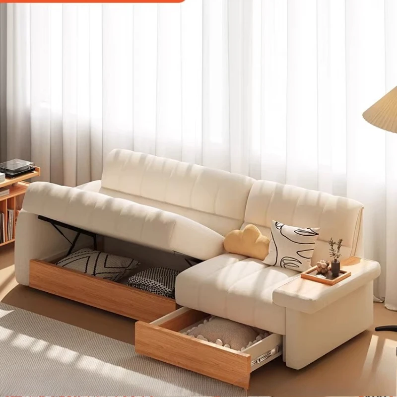 

High box storage sofa, floor-to-ceiling tatami in the living room