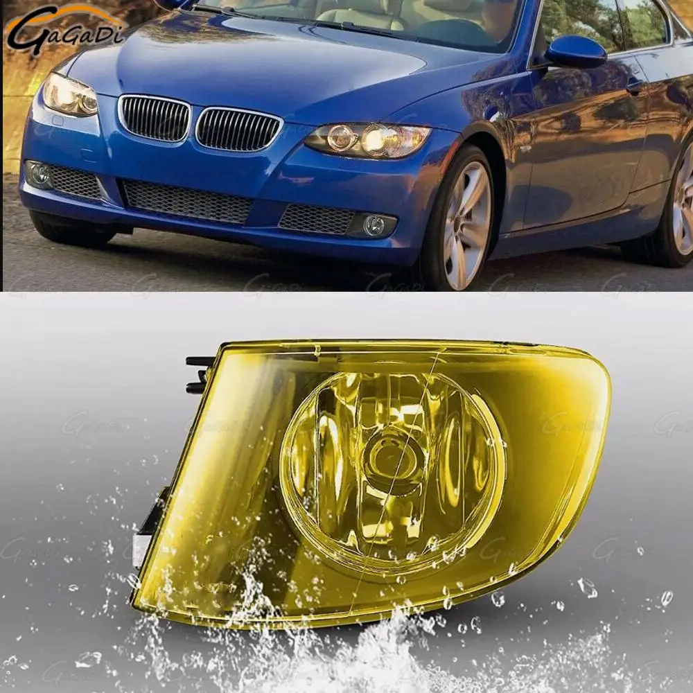 

Автомобильные противотуманные фары подходят для BMW 3 серии E92 E93 2007-20111, пара передних противотуманных фар H8, замена лампы желтых противотуманных фар