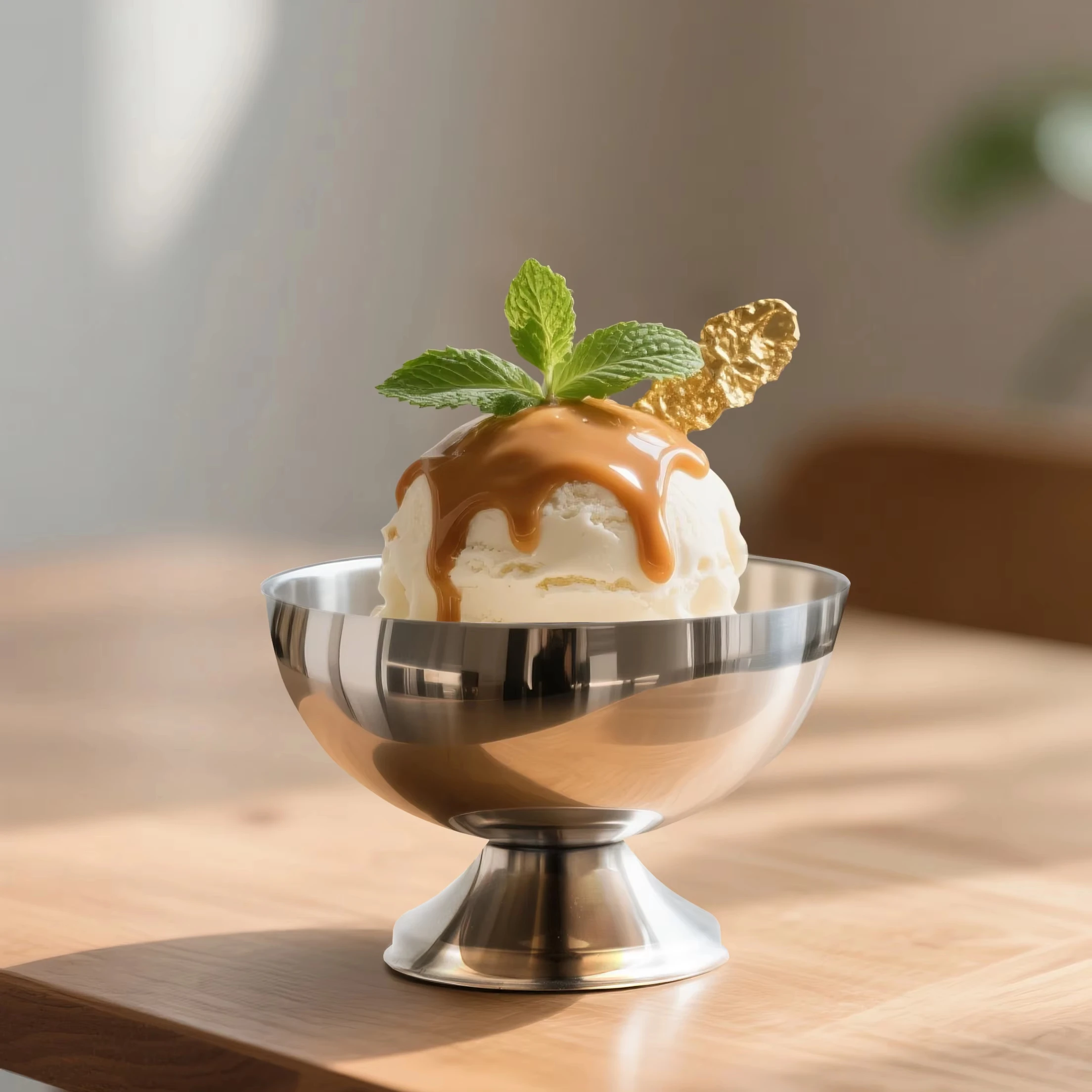 Hot Sale Nordic Style Stainless Steel 304 Short Feet Ice Cream Cup Bar KTV Goblet Snack Cup Cake Tea Snack Ice Cream Plate