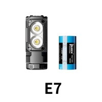 Wuben E7 1800Lumens Ultra-Compact and Lightweight Headlamp Recheargeable Torch Light 132m  beam distance(Black Cold White:5000K）