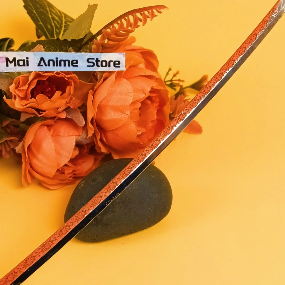 10 بوصة شيطان القاتل كاتانا ميتيل الأصلي الساموراي أنيمي يوريتشي كوكوشيبو نينجا سكين السيف الحجم الحقيقي كاتانا لعبة غير حادة هدية