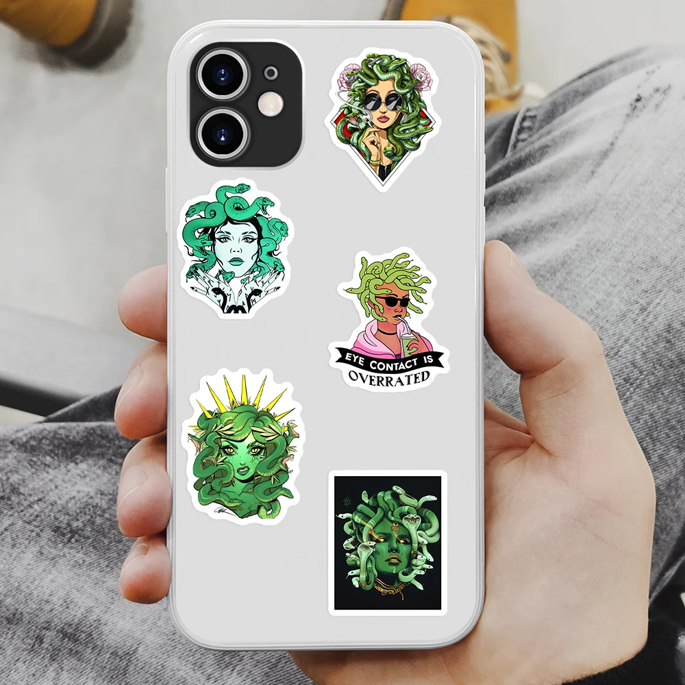 Medusa Illustration DIY Kids Toy Gift for Phone Laptops Bottle Scrapbooking Luggage Decorative Designs Graffiti Waterproof Decal