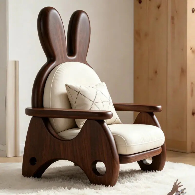 Luxury Lounge Living Room Chairs Wood Beauty Fancy Lazy Relaxing Lounge Chair Comfy Oversized Salon Fauteuil De Salon Furniture