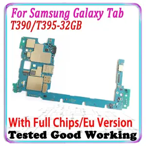 Bilashmart 100% Unlocked Logic Board Samsung Galaxy Tab T390 T395 Motherboard With Chips Mother Circuit Board Plate EU Version