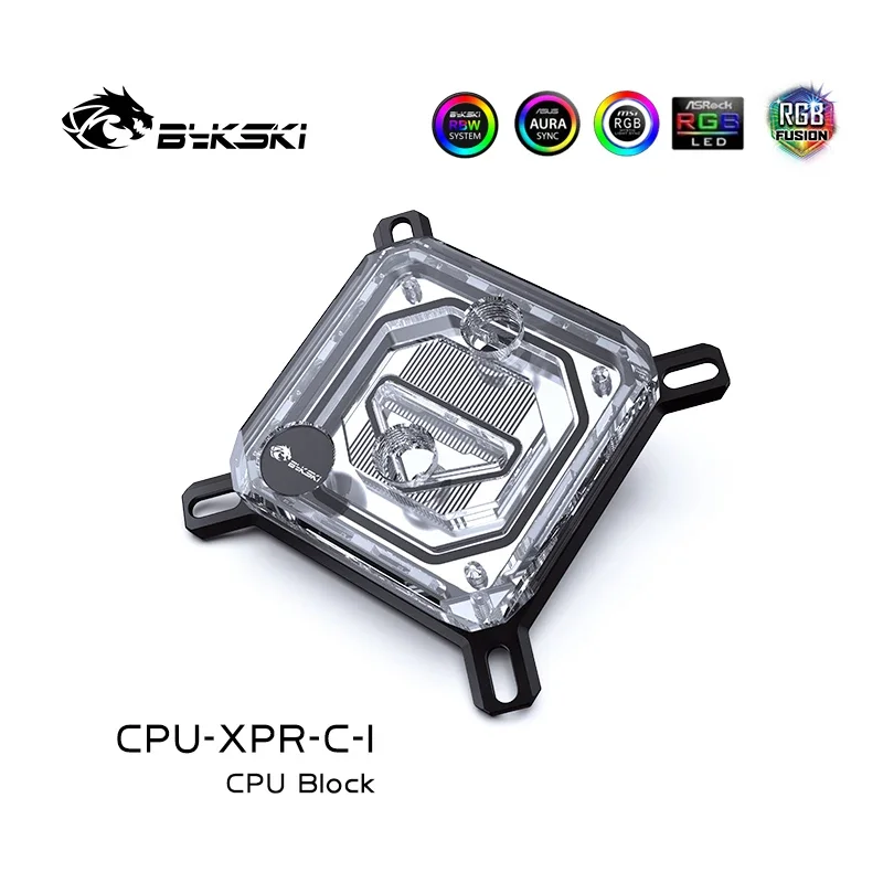 Bykski CPU blok użytkowania dla INTEL LGA115X 1200 1700 2011 /AMD Ryzen 3/5/7 X470 X570 chłodnica wodna chłodnica CPU-XPR-C-M/CPU-XPR-C-I